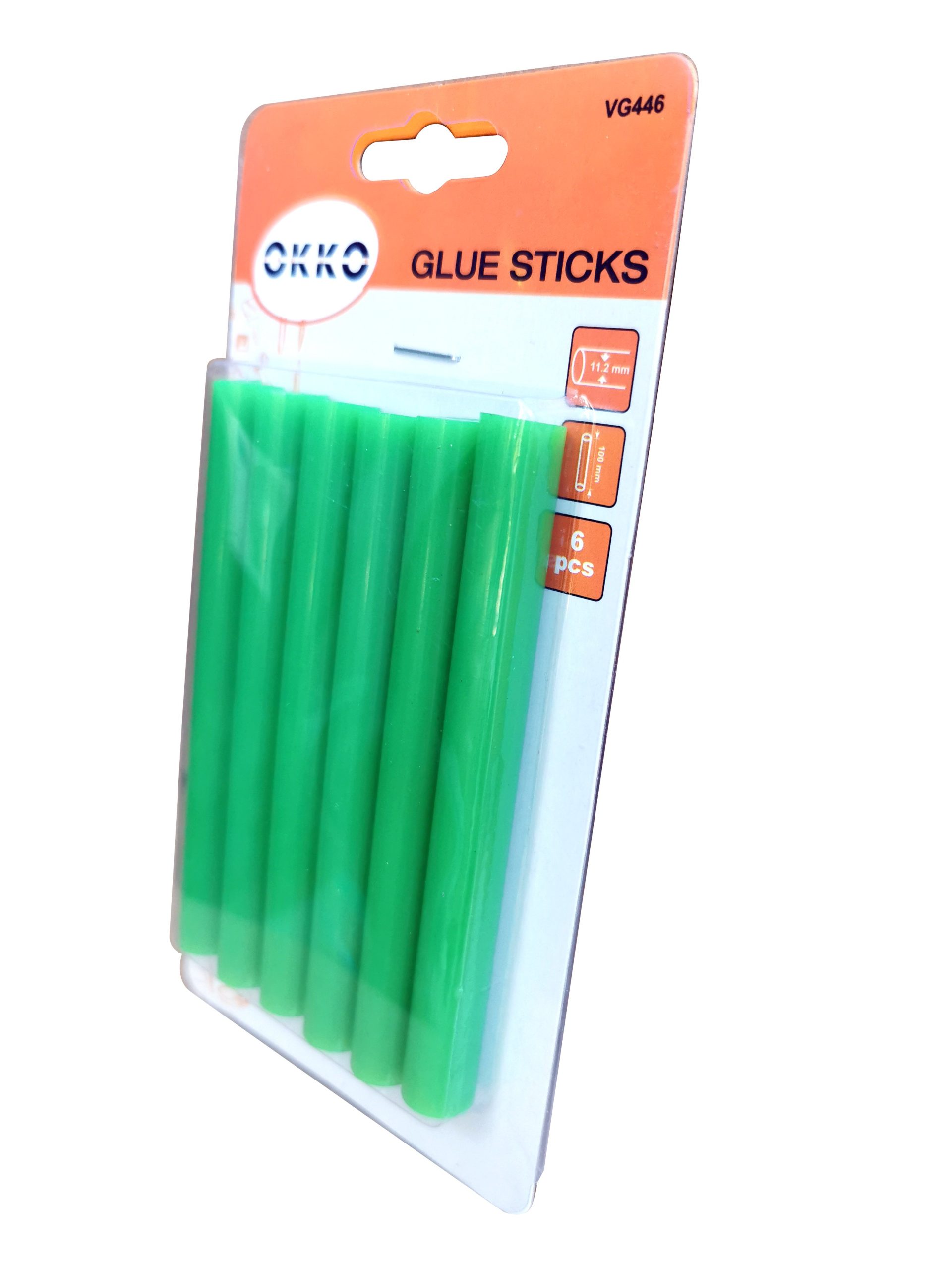 GLUE STICKS 11.2X100MM 6 PCS. GREEN