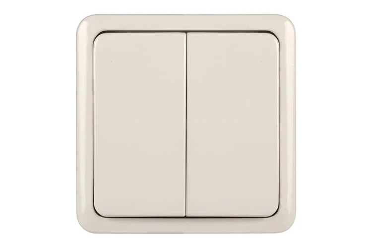 WALL SWITCH VILMA SL250 V/A 1+1 WHITE