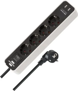 SADZ.PAGARINĀTĀJK. ECOLOR 4V. 2USB 1.4M