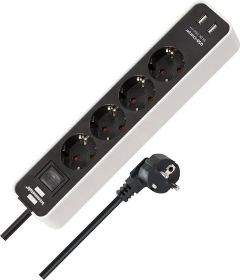 SADZ.PAGARINĀTĀJK. ECOLOR 4V. 2USB 1.4M