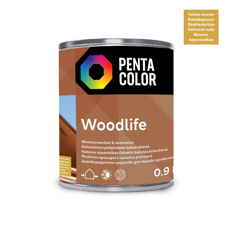 IMPREGNANTS WOODLIFE DZELTENI BRŪNS 0,9L