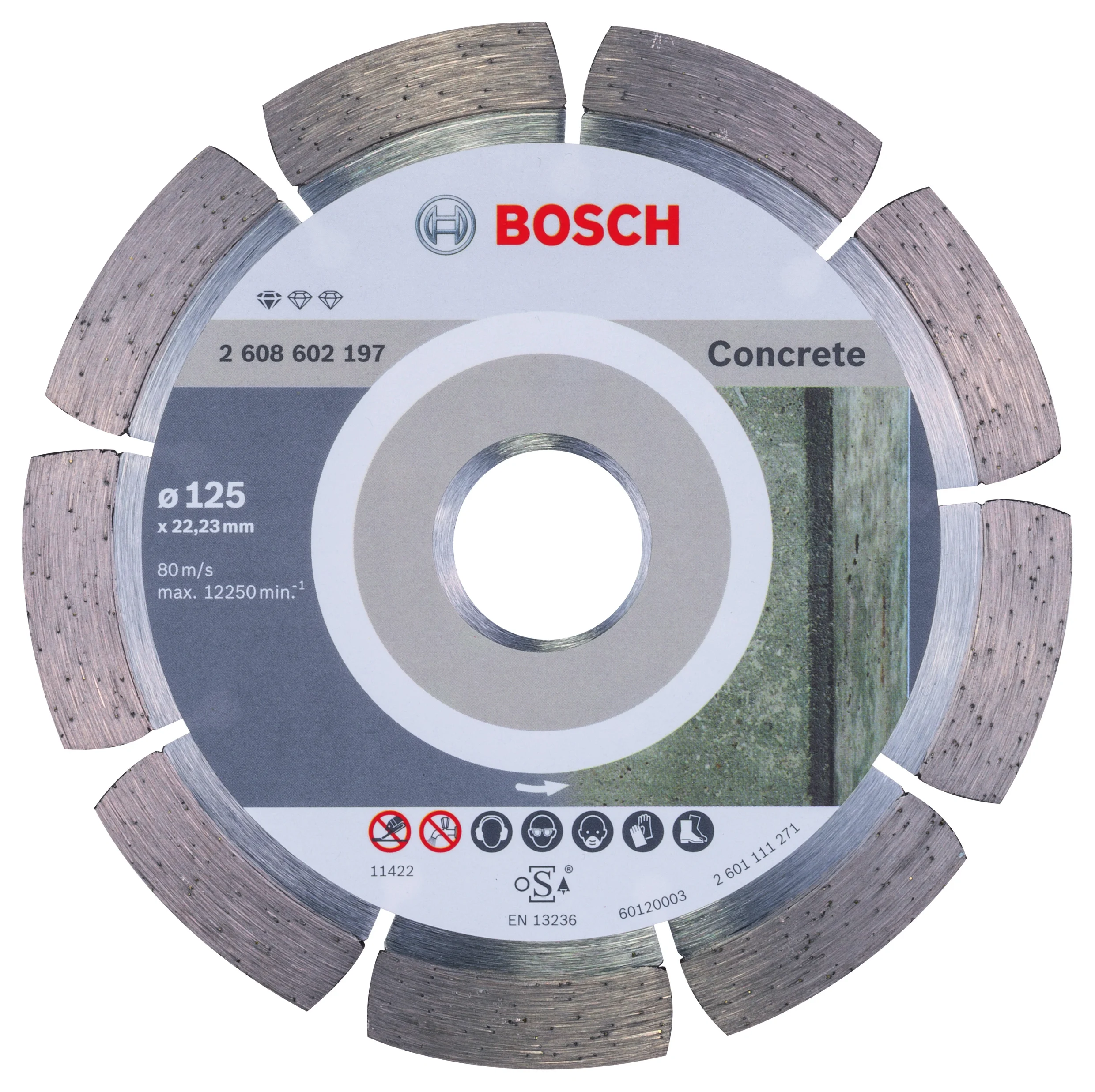 АЛМАЗНЫЙ КРУГ ДЛЯ БЕТОНА BPE 125X22.23MM