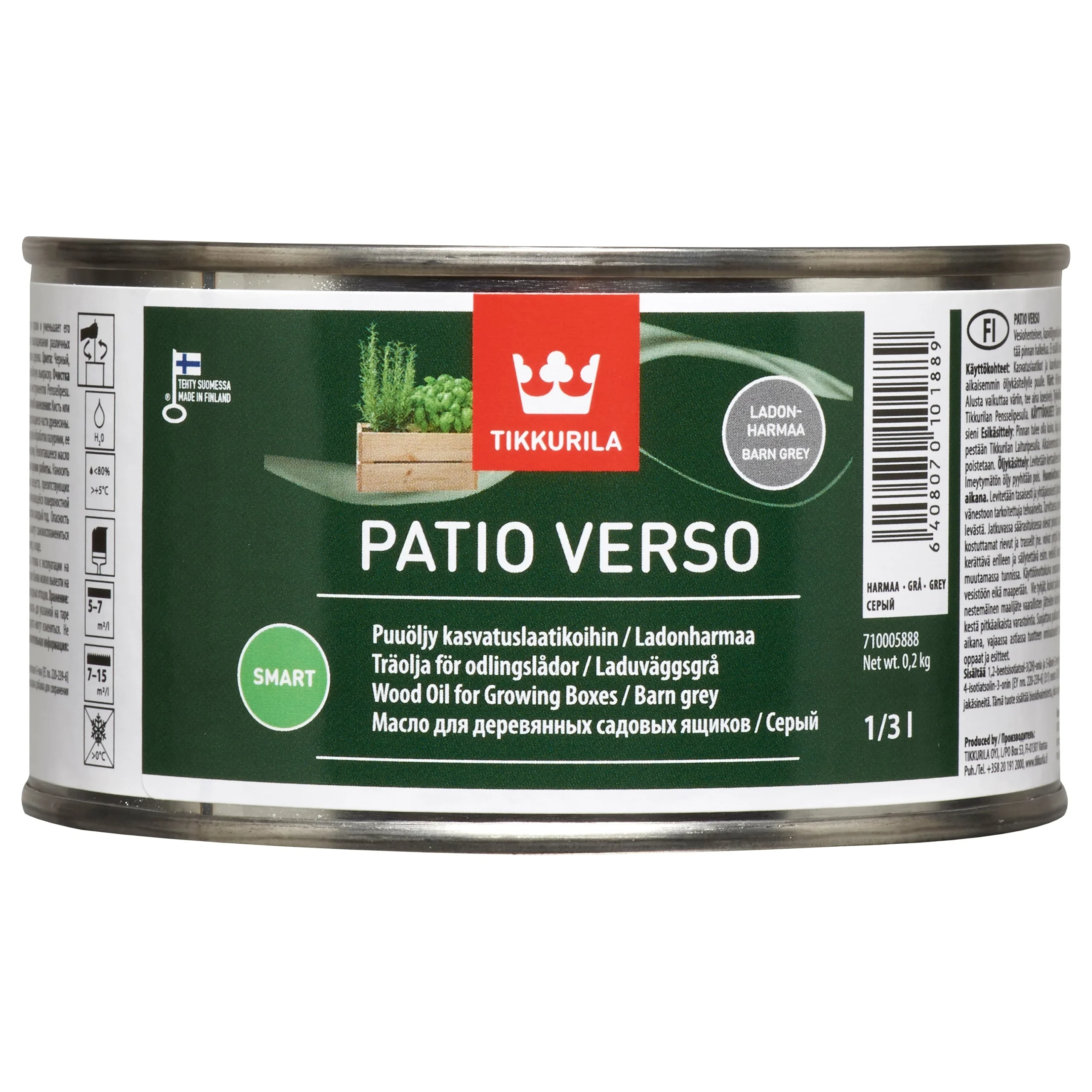 Масло для древесины Patio Verso Grey 0.33L