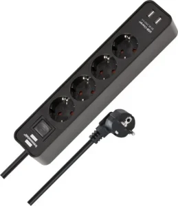 SADZ.PAGARINĀTĀJK. ECOLOR 4V. 2USB 1.4M