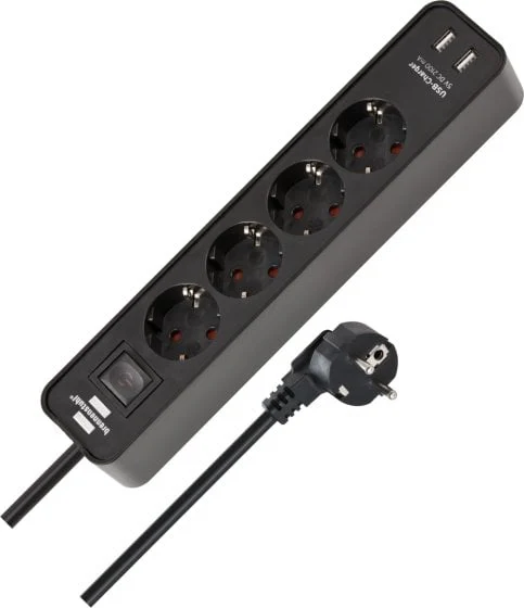 SADZ. УДЛИНИТЕЛЬ ECOLOR 4В. 2USB 1.4М