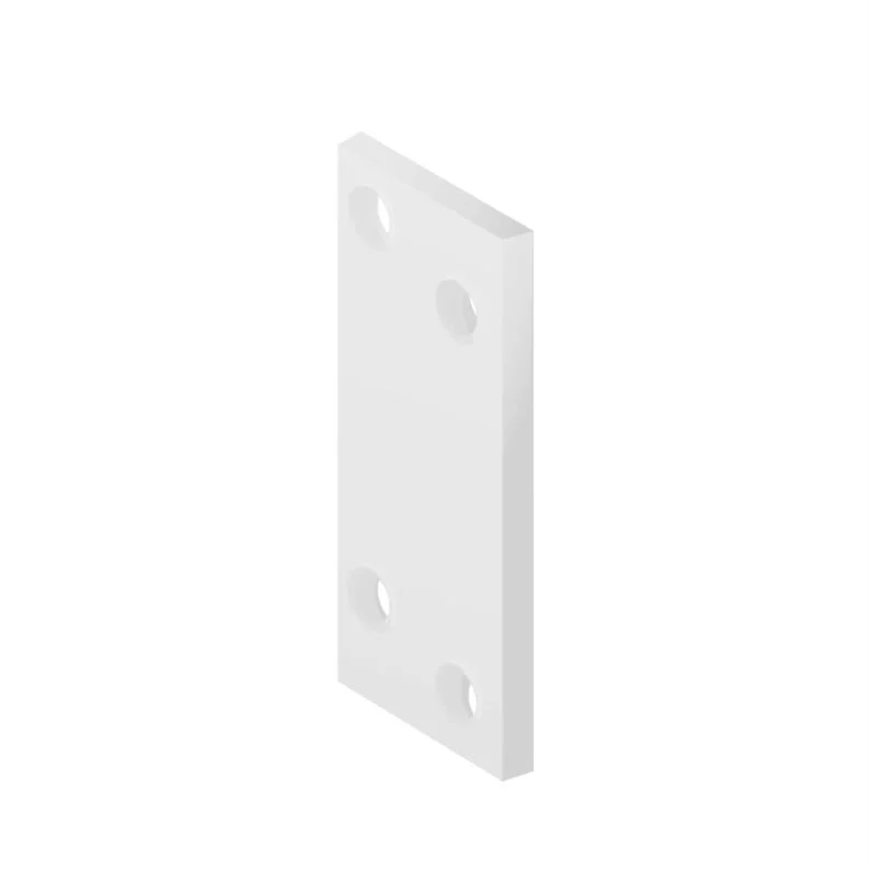 ПЕРФОРИРОВАННАЯ ПЛАСТИНА 80X20X2,0 БЕЛАЯ